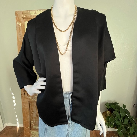 David Benjamin Women’s Vintage Outerwear Size M Layering Blazer Short Kimono - Picture 2 of 13